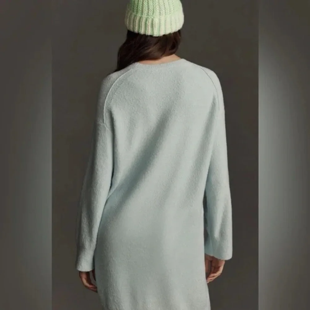 Daily Practice | by Anthropologie Long-Sleeve Sweater Mini Dress Sky Medium - Picture 2 of 6